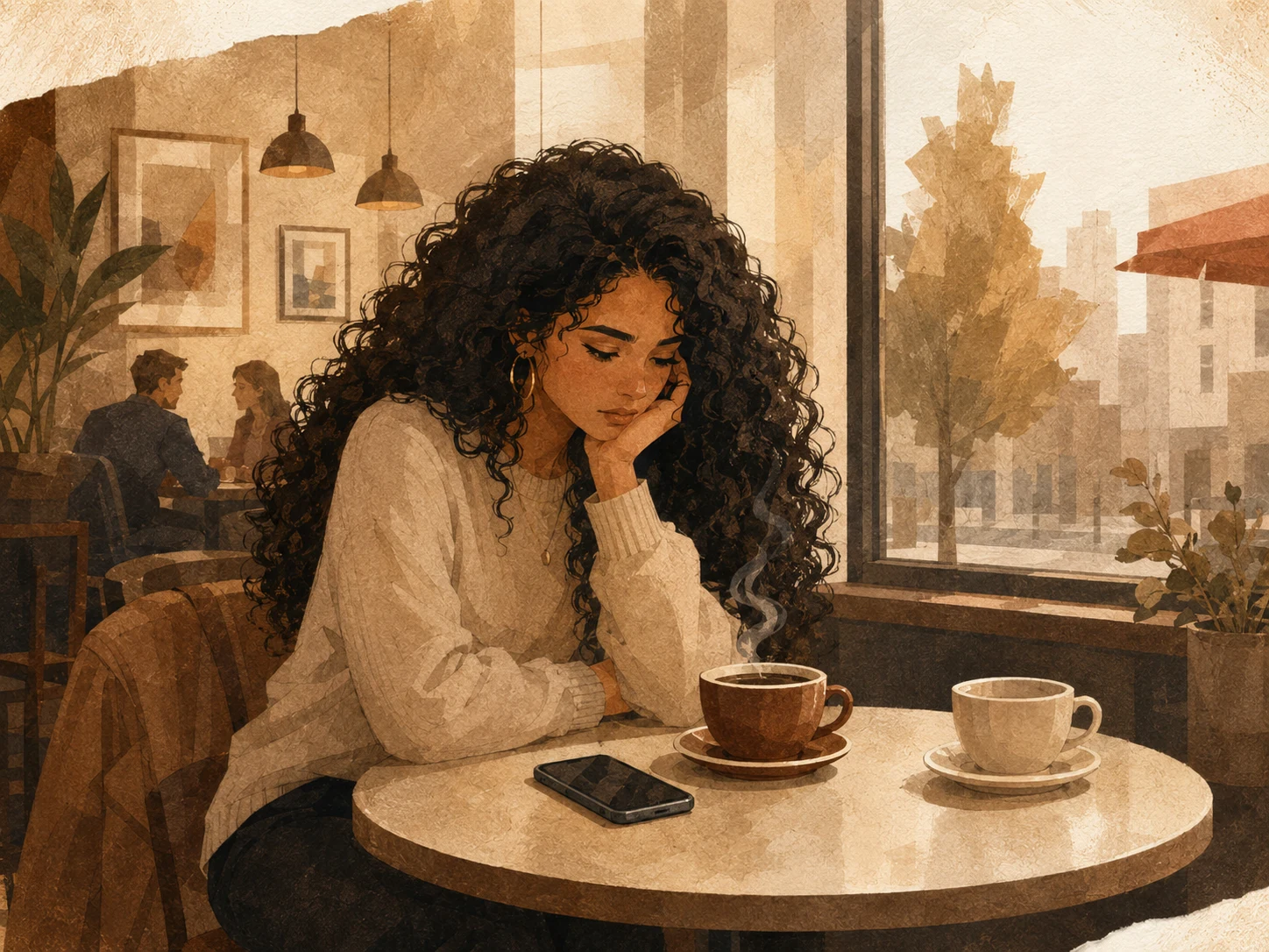 Open notebook in a quiet reflective setting