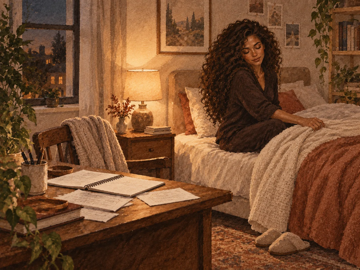 Rest & Reset editorial illustration
